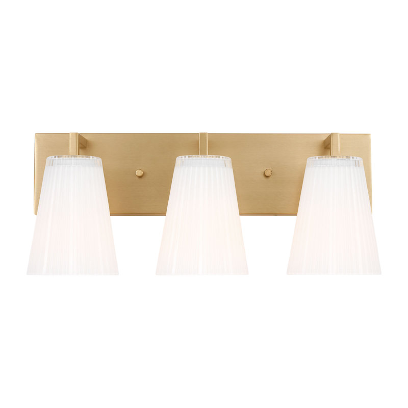 Upson Large Vanity from Generation Lighting , 7.75" H x 18" W x 6.25" D, Satin Brass, 3 Lights