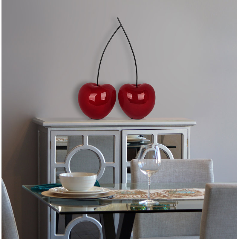 Food & Beverage Figurines & Sculptures, Red/Black, 55cm H x 43cm W x 19cm D