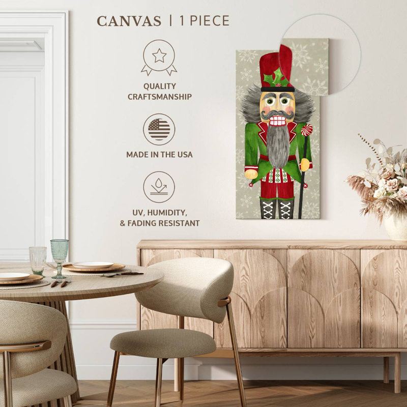 Nutcracker Christmas II, 36" H x 18" W