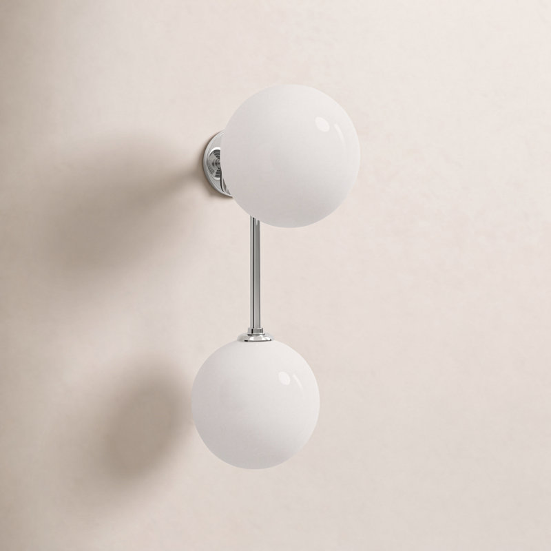 Salonko Armed Sconce, Polished Nickel