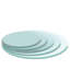 Plateau de table rond en verre trempé de 71 cm (28 po), épaisseur de 1,2 cm (2/5 po), biseauté et poli, résistant aux chocs, convient aux tables de bureau et de salle à manger, 71 cm (28 po), 1,2 cm (2/5 po), résistant à la chaleur.