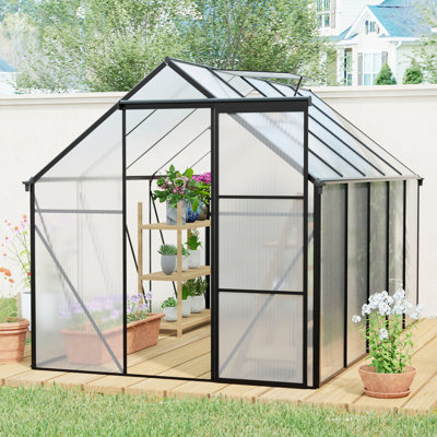 Serre en polycarbonate surélevée 6X10 pi