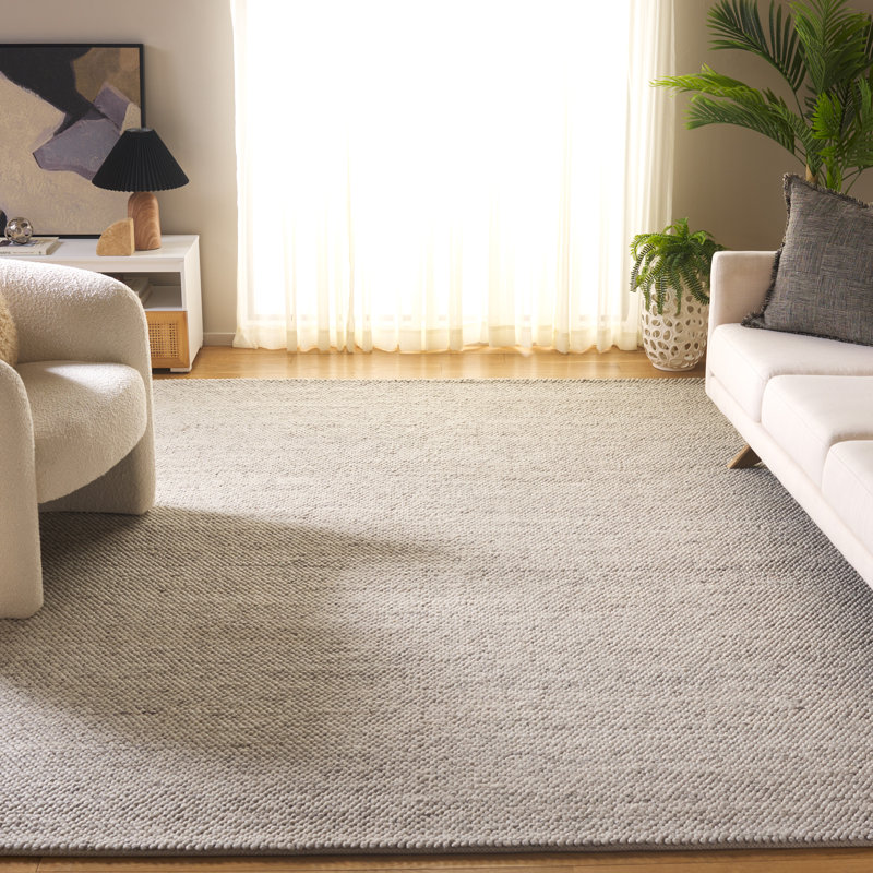 Danie Natural Area Rug in Gray/Ivory, Rectangle 5' x 8'