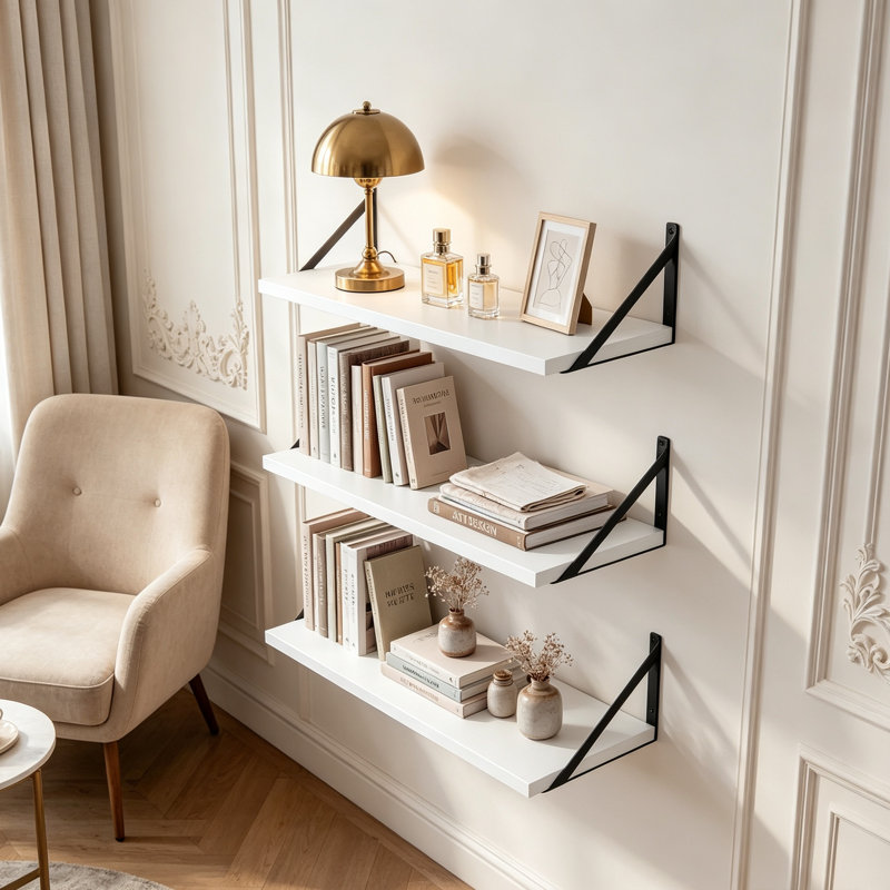 Solid Wood Floating Shelf