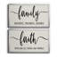 Family Grateful - Ensemble de 2 encadrements d'art textuel sur toile-1239056643-1239056668
