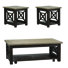 Ensemble de tables basses 3 pièces Alim