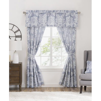 Floral Damask Tailored Valance 