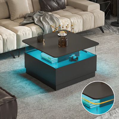 Pedestal Coffee Table with Storage