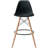 Carino Crimmins Metal Bar Stool – Eiffel Leg Counter Bar Height Stool with Curved Back for Kitchen Island, Breakfast Bar, or Pub Table, Home Bar-26860177
