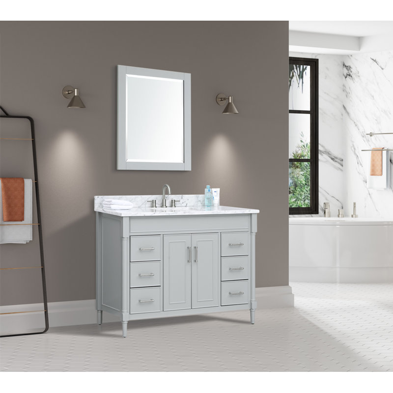 Selene Light Gray 49'' Single Freestanding Bathroom Vanity