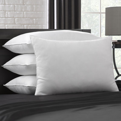Exquisite Hotel Cotton Windowpane Pillow, Firm Density