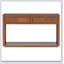 Console rustique en bois avec tiroirs de rangement et tablette ouverte, idéale pour le couloir et le décor de salon au fini miel-1787960435