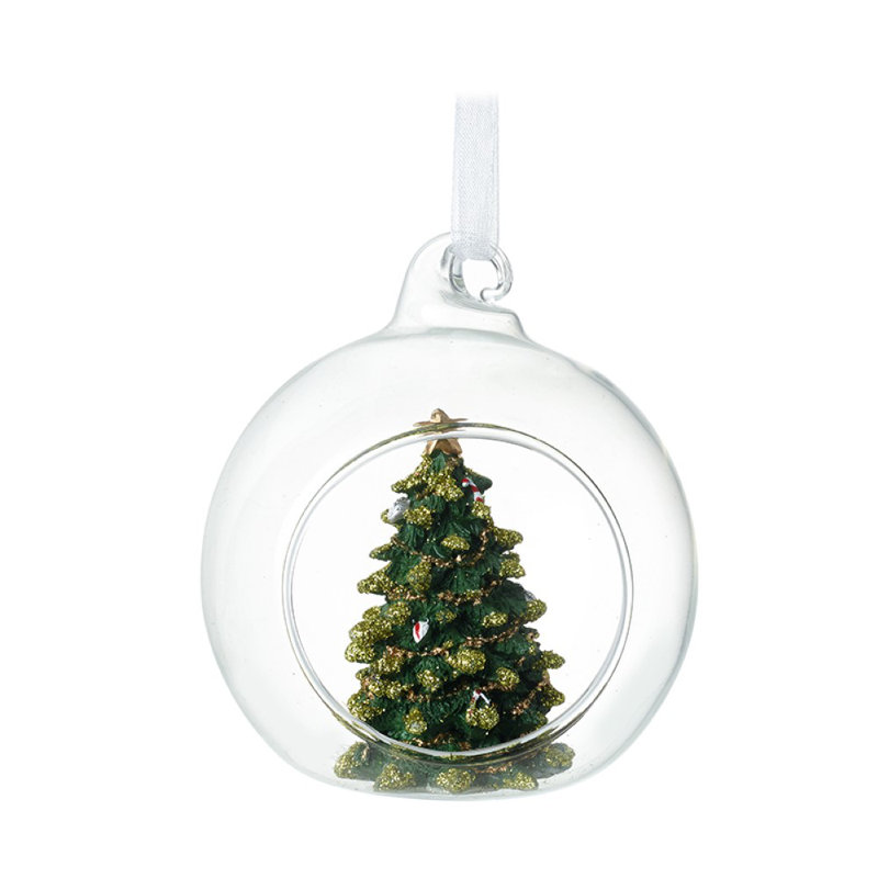 8cm Glass Bauble