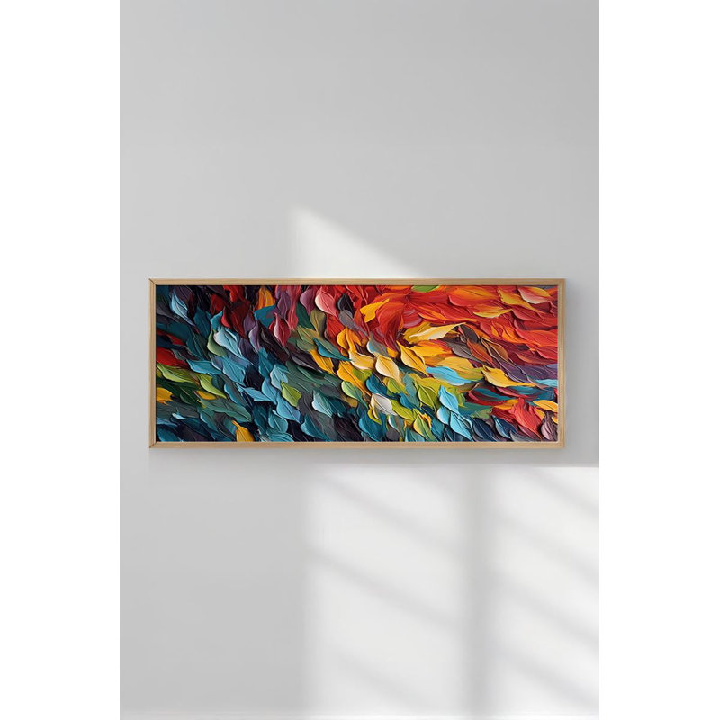 Superbe peinture décorative en panneau de fibres à densité moyenne, 12,9 po x 27,6 po | Cadre 100% bois massif (épaisseur: 0,8 pouce) | Impression numérique de haute qualité sur panneau de fibres à densité moyenne à 100% (épaisseur: 0,1 pouce) | Art mural parfait pour la décoration de la maison et du bureau