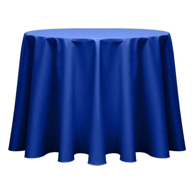 Solid Color Round Tablecloth, 84" x 84", Royal