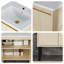 Meuble-lavabo 24 po avec lavabo en céramique et tiroirs à fermeture en douceur - Conception sur pied pour une stabilité ultime et un rangement moderne-225744883-225744880