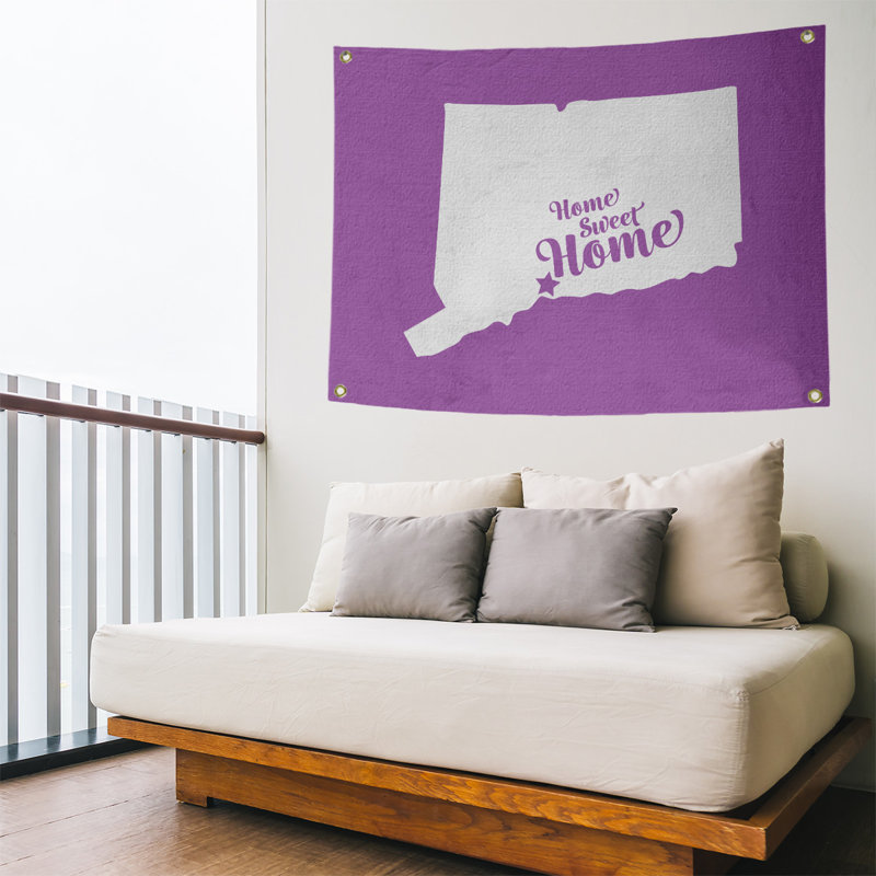 Tapisserie murale new refuge home, H 59 po x l 80 po, Violet