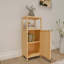 Fabrication en bambou avec porte simple 41 "avec tablettes