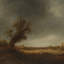 Landscape With An Old Oak Print by Adriaen Van Ostade