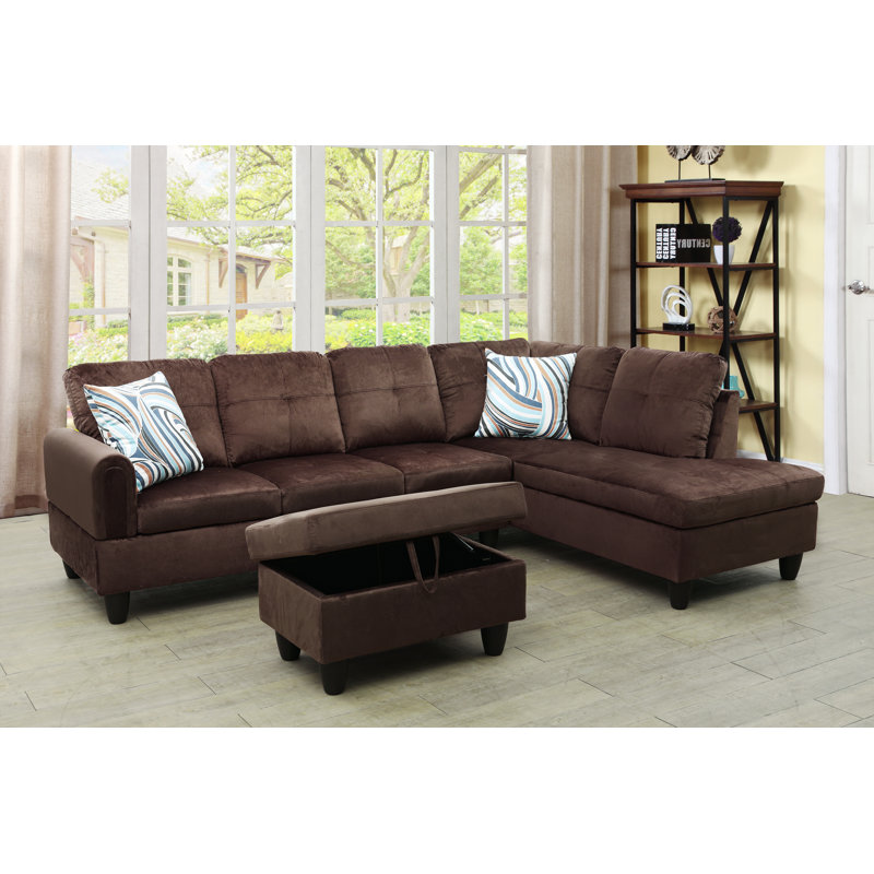 Nilima Upholstered L-Shaped Sectional Right Hand Facing