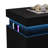 3-Pieces Bedroom Sets PU Storage Bed with LED Lights and USB charger,Nightstands Set of 2  with Charging Station and LED Lights