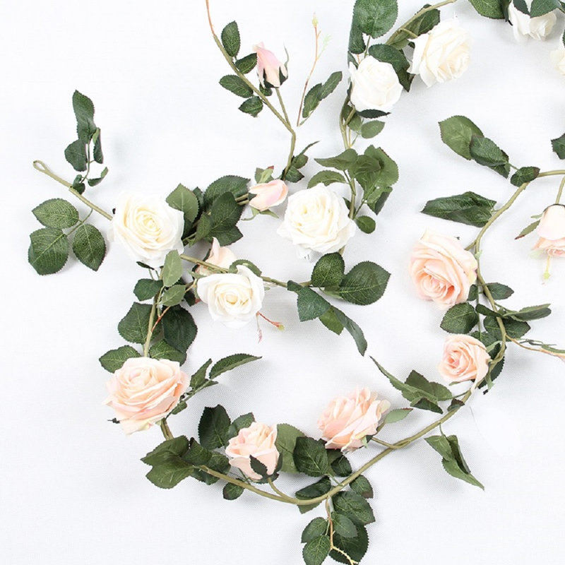 Tiges de roses artificielles australiennes, Rose clair, 1 tige