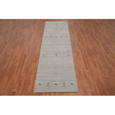Tribal Gabbeh Style Handmade Runner Rug 3x9