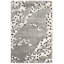 Tapis gris en viscose / cuir / coton touffeté à la main Jarrell-25626866