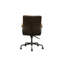Chaise de bureau pivotante chocolat Distress