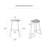 Asharna Iron Counter Stool with Iron Frame