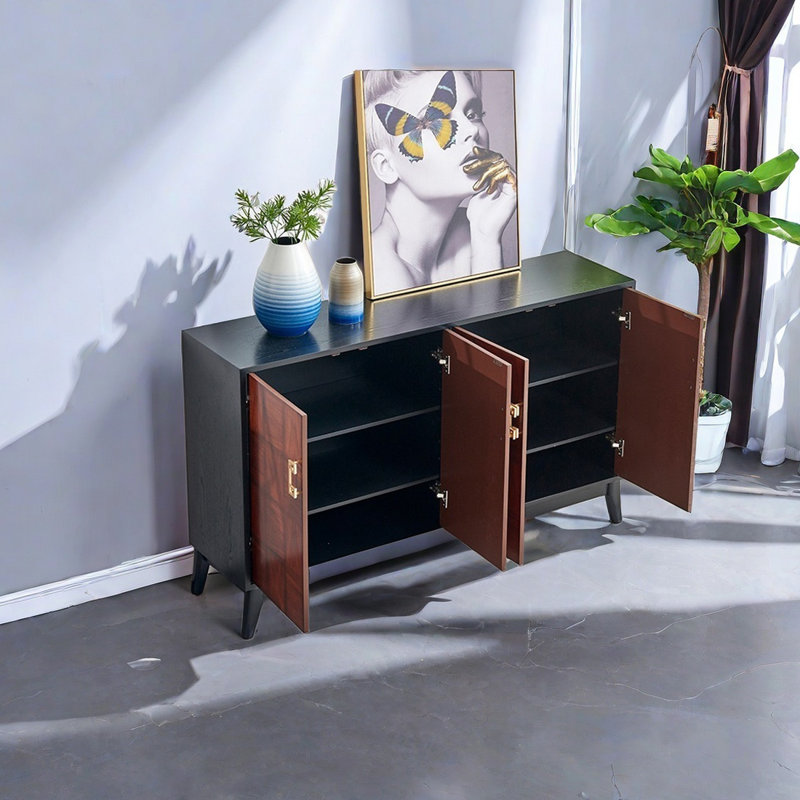 Elegantly decorated multi-purpose accent cabinet