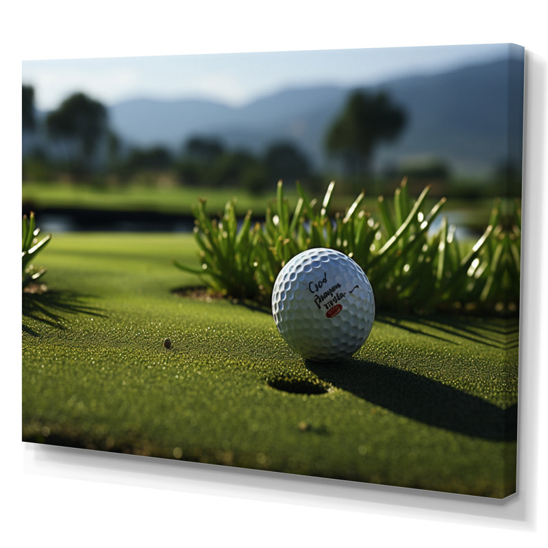 " Golf Precision Putt III ", Wrapped Canvas, 30" H x 40" W x 1.5" D