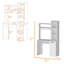 Bureau d'ordinateur avec armoire 38,7 po Dorida-539690508