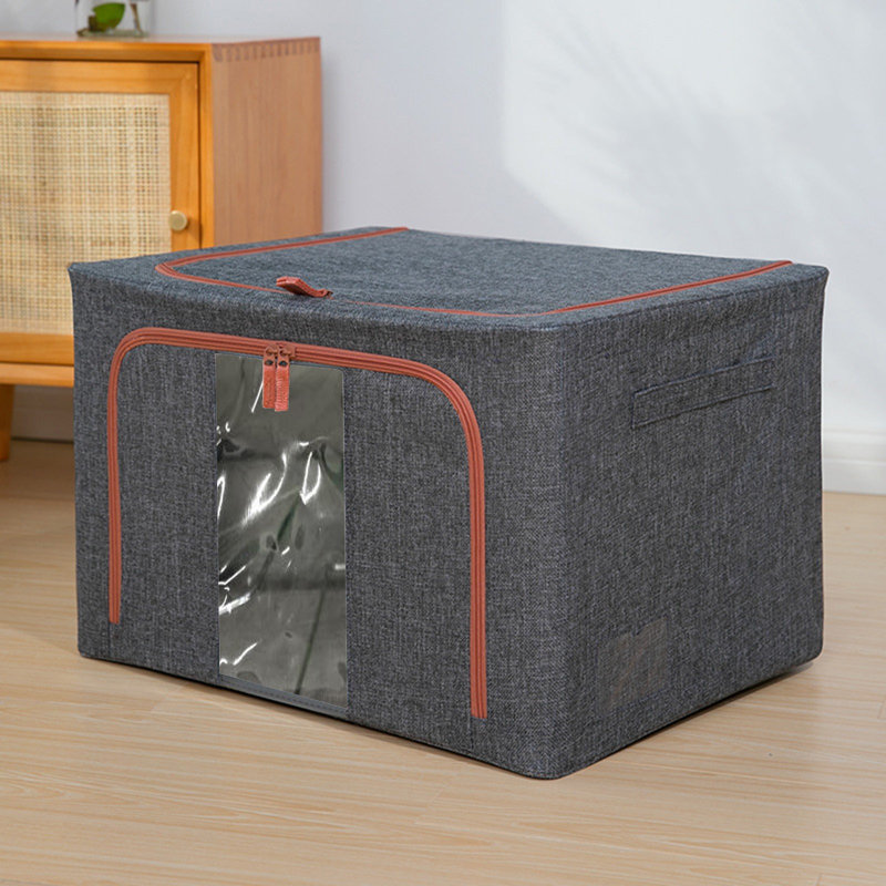 Boîte de rangement pour vêtements, 13.78" H x 11.81" W x 0.79" D, Gray
