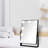 Jerdon 11.75" x 15.75" Lighted Tabletop Makeup Mirror, Plug In