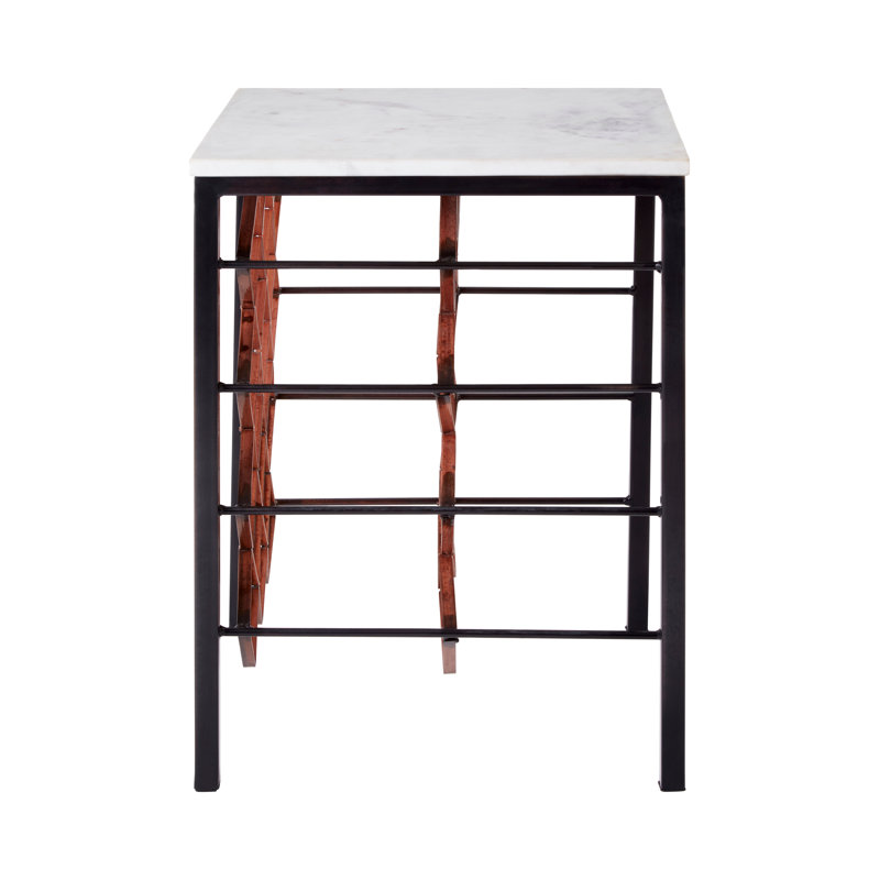 Templar Floor Wine Bottle Rack White,black