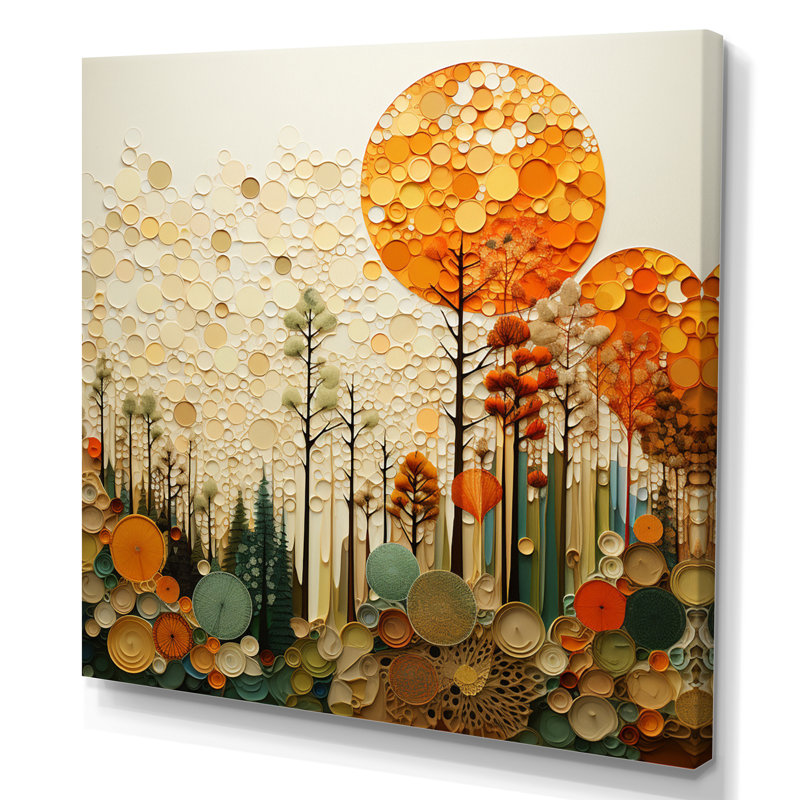 Hardedge Art Earthy Euphony VII - Abstract Canvas Prints, H 36 po x l 36 po x P 1,5 po, Toile tendue