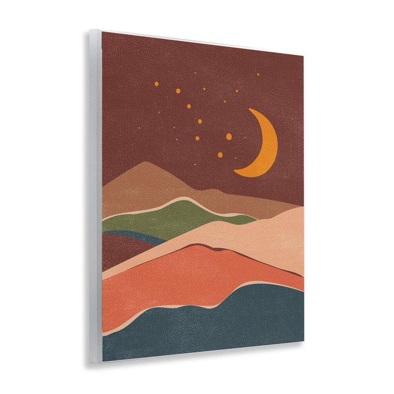 "Earthtone Desert Moon", art mural par Nataly White