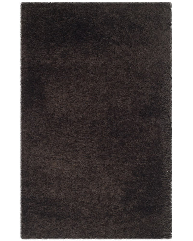 Thom Filicia Handmade Tufted Brown Area Rug, Rectangle 2'2" x 3'8"