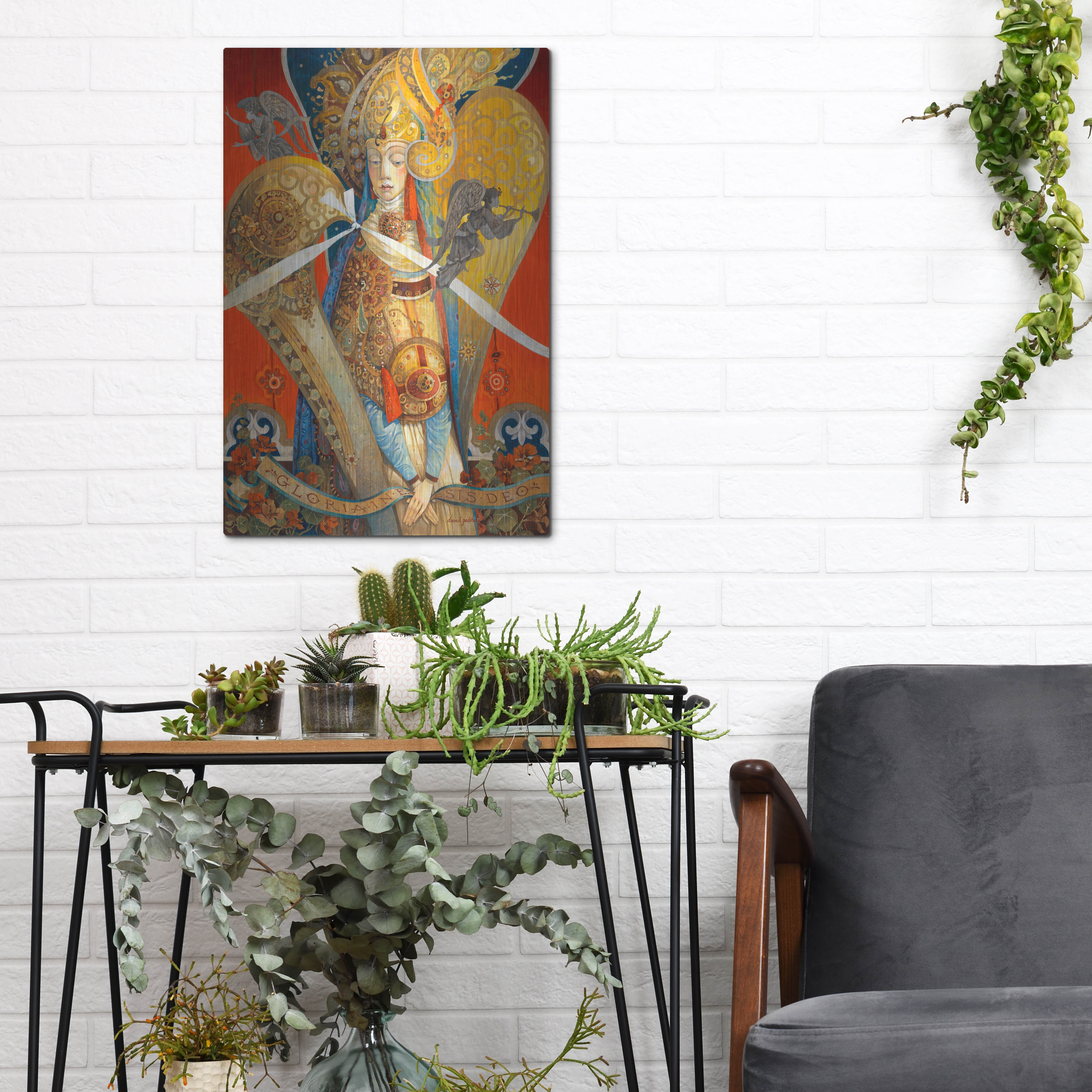 Astoria Grand 'Gloria In Excelsis Deo' by David Galchutt Metal Wall Art