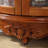 Walnut Solid Wood + Glass Corner cabinet