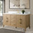 60'' Single Bathroom Vanity with Engineered Marble Top-94811340-94811334
