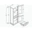 Modern Tall Storage Cabinet Bookcase with Glass Doors & Shelves, Versatile Freestanding Sideboard Pantry Cabinet with Drawer-145144199