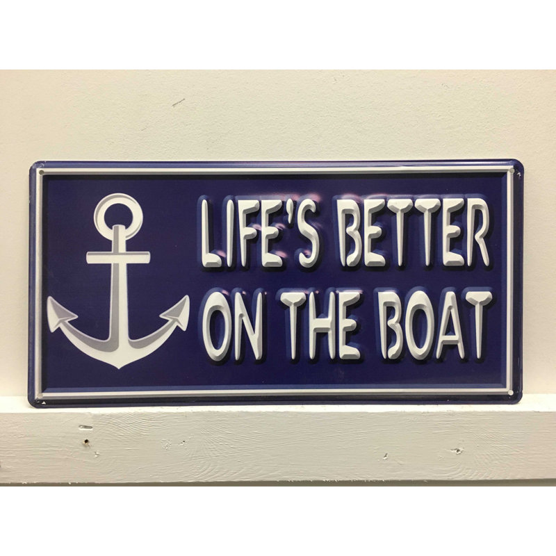 Décoration murale en métal Life on the Boat