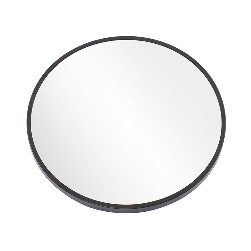 Metal Rectangle Mirror, Black, 2.8 cm H x 60 cm W