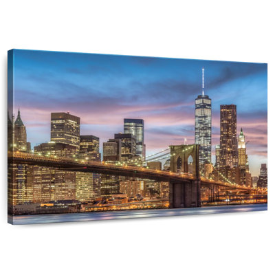 Lilie Brooklyn Bridge Skyline