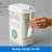 All Purpose Storage Dispenser for Sugar, Flour with Flip Lid and Scoop-2 Pack