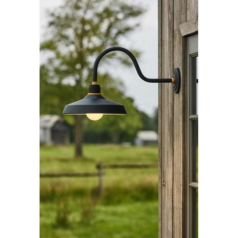 Velarie Aluminium Wall Light, Textured Black, 17.25" H x 16" W x 32.5" D