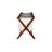Heavy Duty 34" Extra Wide Luggage Rack with Zippered Laundry Bag,  (Walnut)