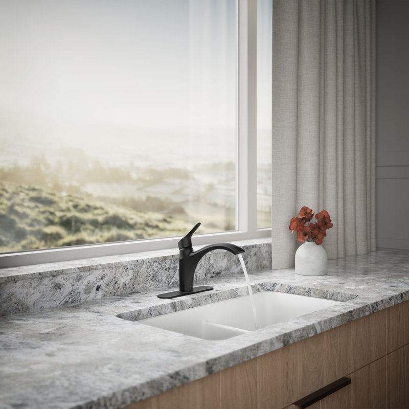 Rival Single-Handle Kitchen Sink Faucet, Matte Black
